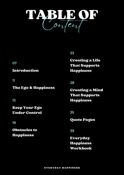 Everyday Happiness (eBook + Workbook)