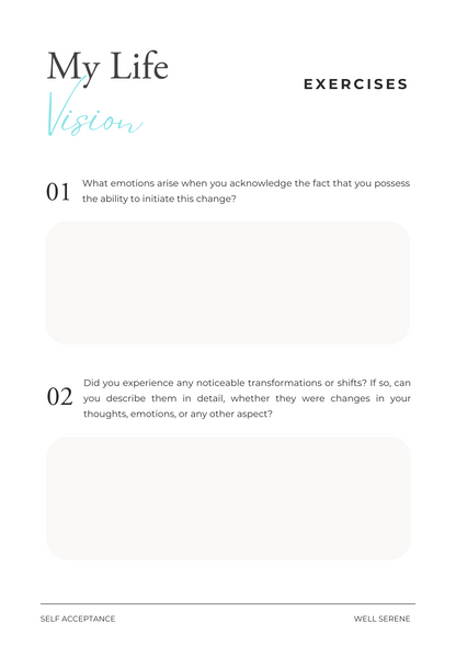 Self Acceptance (eBook & Workbook)